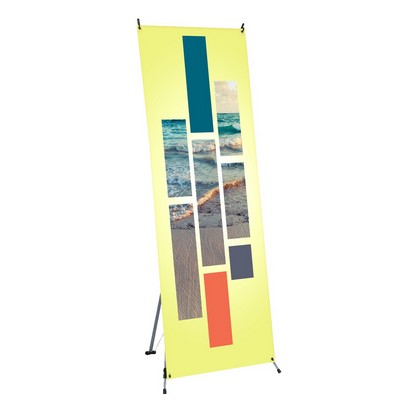 Full Color Digitally Printed-X Stand Banner with Hardware 32" x 71"