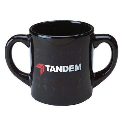 10 Oz. Matte/Gloss Double Handle Mug