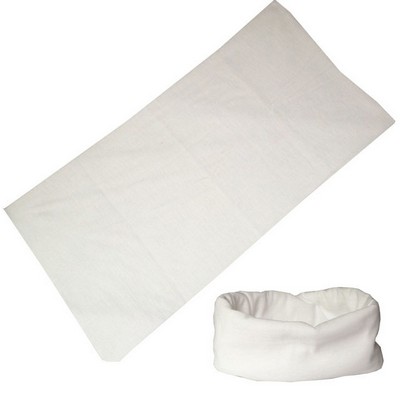 Blank Plain White Neck Gaiter