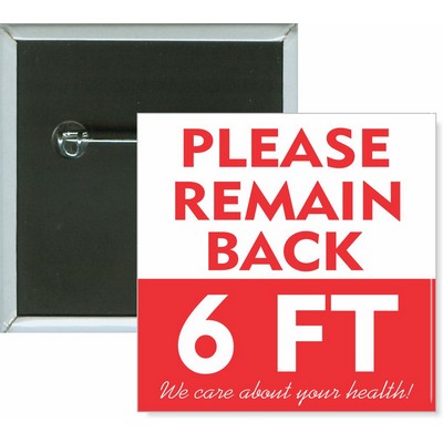 Event - Remain Back 6 Ft - 2 Inch Square Button