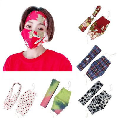 Button Headband Mask Holder