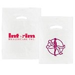 Imprinted Super White Bag w/Die-Cut Handles (9"x12")