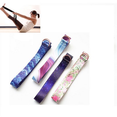 Full Color Exercise Yoga Belt Strap