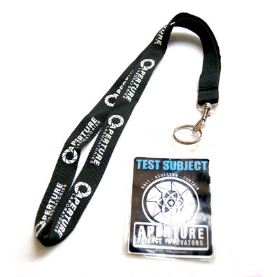 Customized Polyester Lanyard w/Badge Pouch Holder