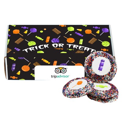 Custom Sugar Cookie w/ Monster Mix Halloween Sprinkles in Mailer Box (12 Piece)