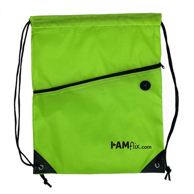 Polyester Sports Drawstring Pack Bag