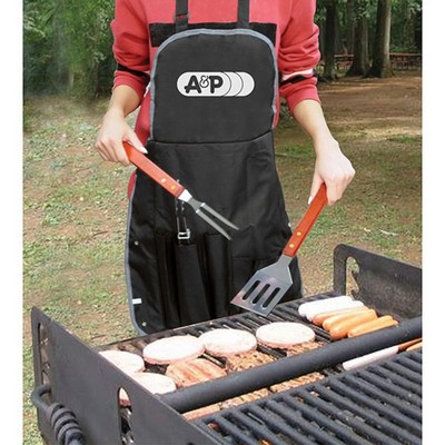 4 Piece Bbq Apron Set