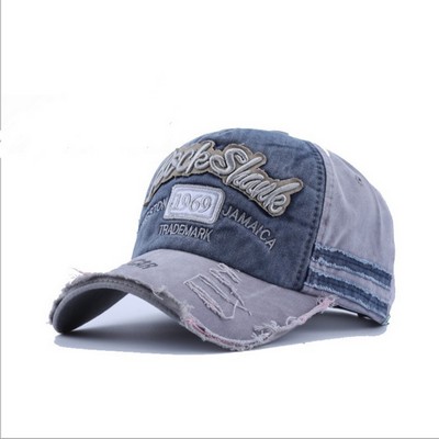 Vintage Distressed 6 Panel Baseball Cap