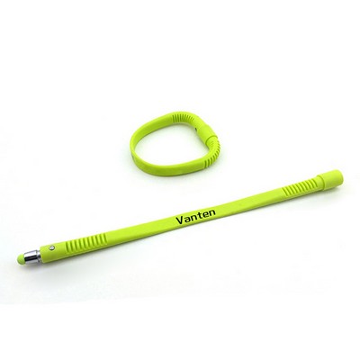 Silicone Wristband w/Stylus Pen