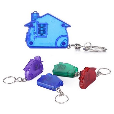 Clear House LED Keychain