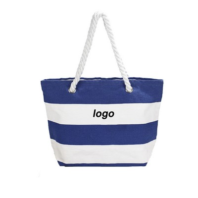 Cotton Canvas Boat Tote Bag