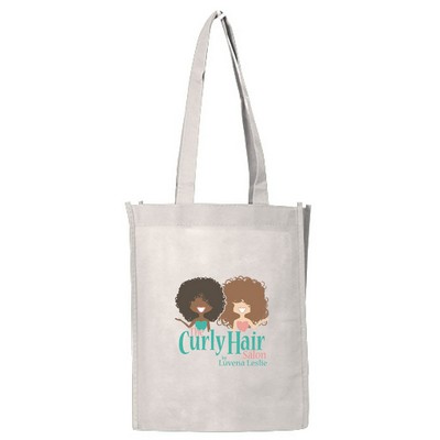 Non Woven Small Shopper Bag - Full Color Transfer (8" x 10" x 4")