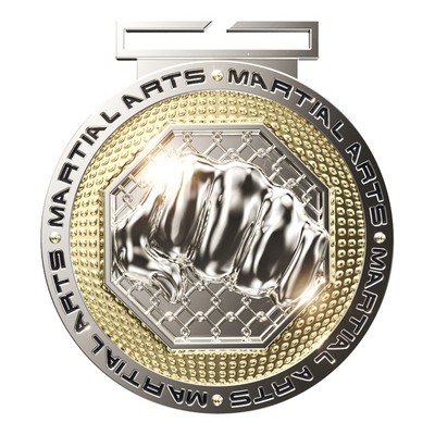 Dual Plated Martial Arts Medallions 3"