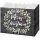 Large Christmas Wreath Theme Gift Basket Box