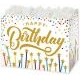 Large Happy Birthday Stars Theme Gift Basket Box