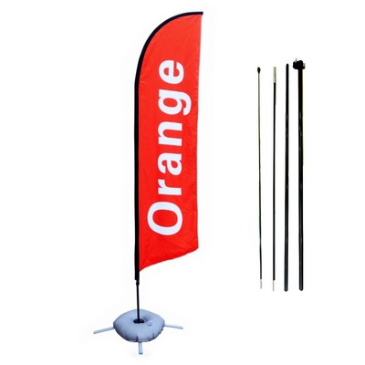 Feather Flag Kit w/ Poles, Ground Stake and Water Bag