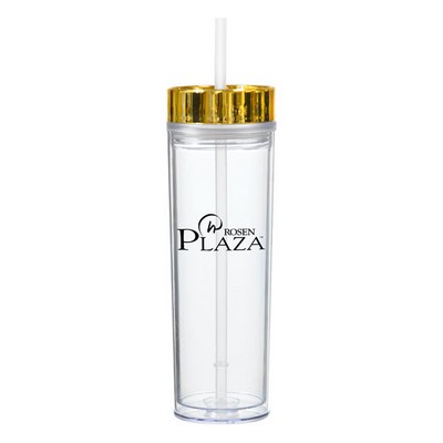 14 oz Pandora Frio Tumbler with Metallic Lid