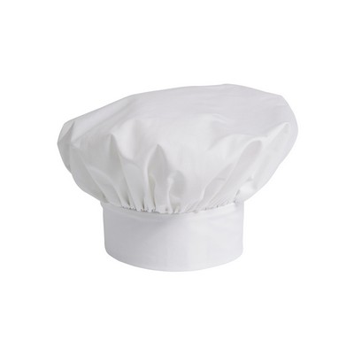 Uncommon Threads Unisex White Poplin Chef Hat