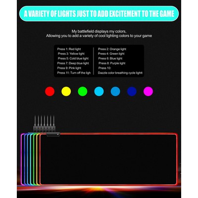 LED Luminous Gaming Mouse Pad