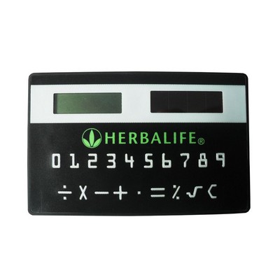 Ultra-Thin Card Shape Mini Solar Calculator