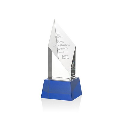 Vertex Award on Base - Optical/Blue 8"