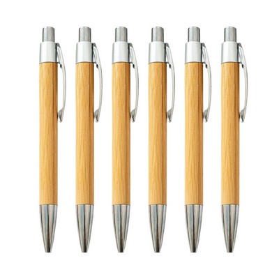 Retractable Bamboo Pen