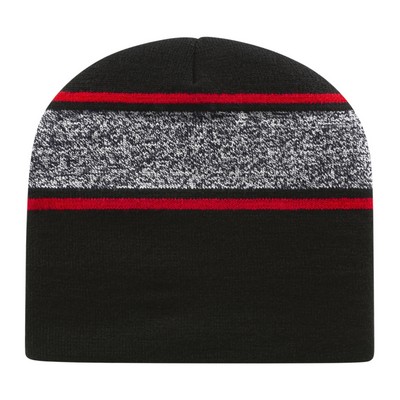 Cap America® USA Made Variegated Striped Beanie (Blank)