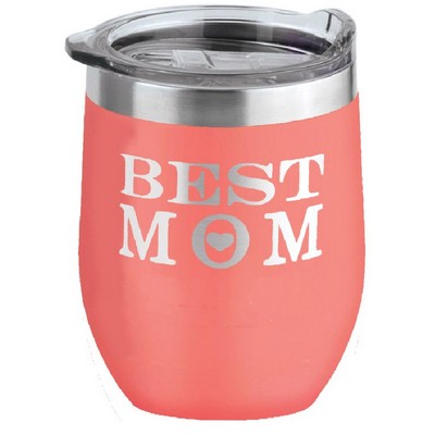 16 oz. Coral Stemless Wine Tumbler