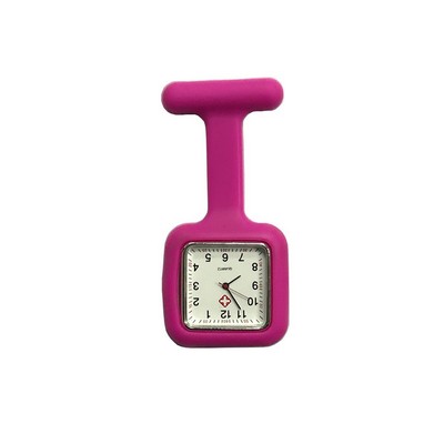 Square Silicone Nurse Watch