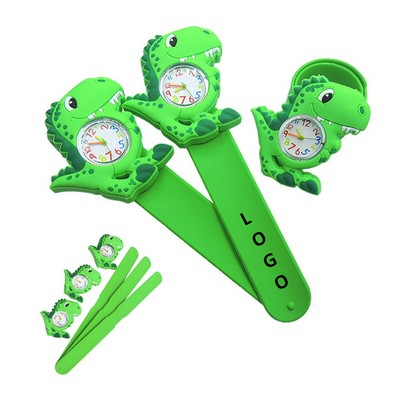 Cute Dinosaur Cartoon Silicone Slap Watch