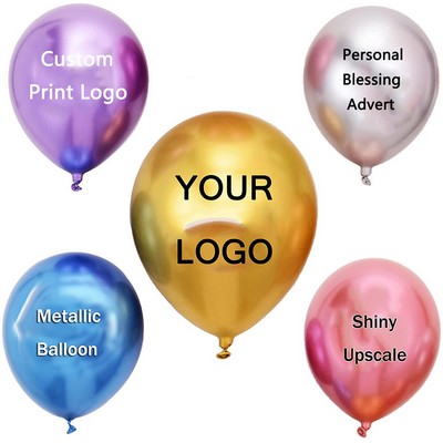 Custom-printed 10/12 Inch Metallic Balloon Wedding Decoration Balloons