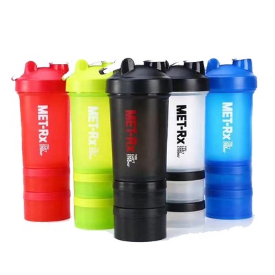 15oz Protein Shaker Bottle With Storage Cases