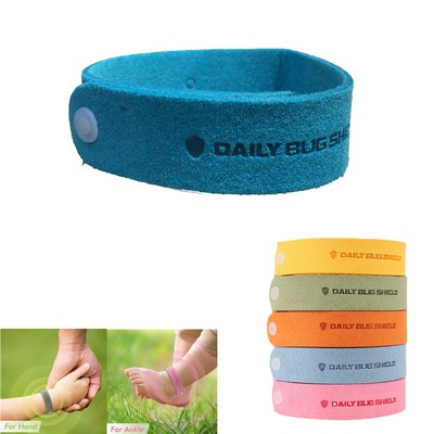 Micro Fiber Leather Mosquito Repellent Bracelet