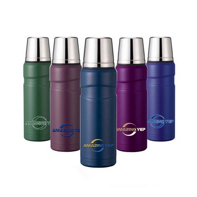 High-Capacity Bullet Stainless Steel Water Bottle 34oz..