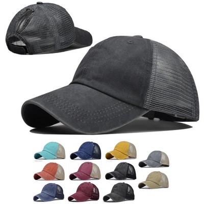 Washed Mesh Baseball Cap