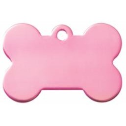 Pink Bone Pet ID Tag