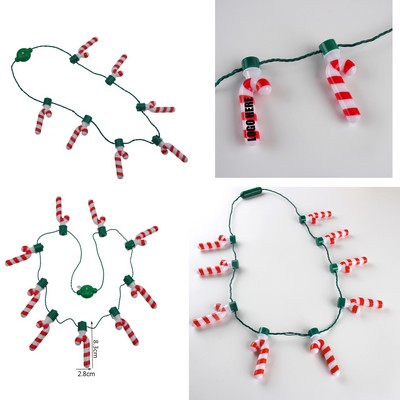 LED Candy Cane Necklace Lamp