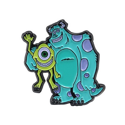 Monster Shaped Badge Lapel Pin