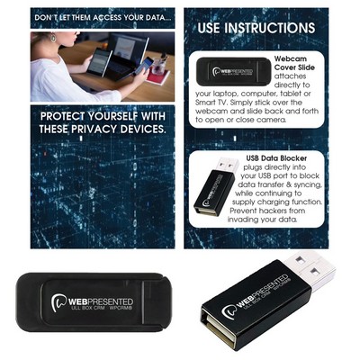 Data Blocker, Webcam Cover & 3x5 Backer Card