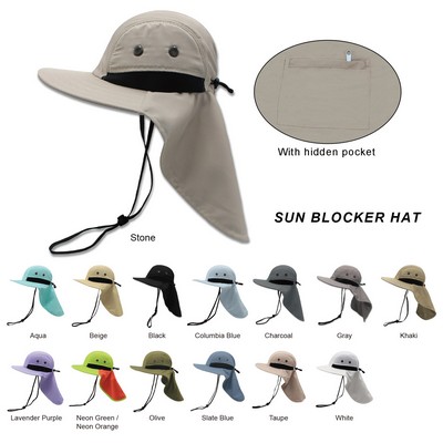 Adjustable Safari/Boonie Sun Blocker Hat