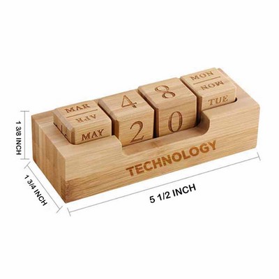 Wooden Cube Calendar