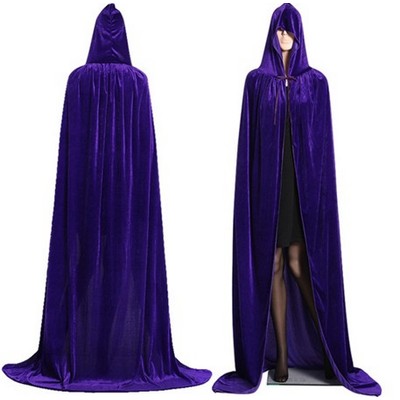 Halloween Velvet Witch Cloak