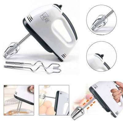 Electric Stainless Steel Egg Blender Rotary Whisk