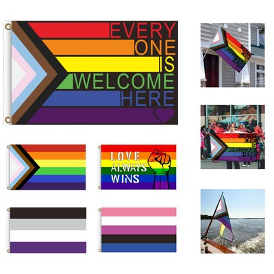 LGBT Pride Rainbow Flag 3X5 Ft