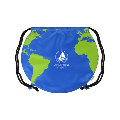 Global Drawstring Backpack - Reflex Blue