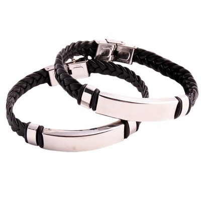 Leather Personalized Braided Bracelets