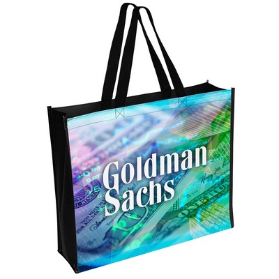 18" X 15" Laminated Full Color Tote Bag (Factory Direct)