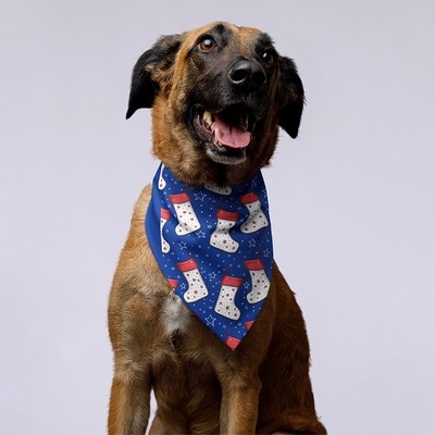 Pet Hemmed Bandana Full Color 19x19