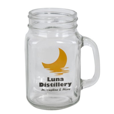 16 oz. Sunny Day Mason Jar (2 Color Imprint)