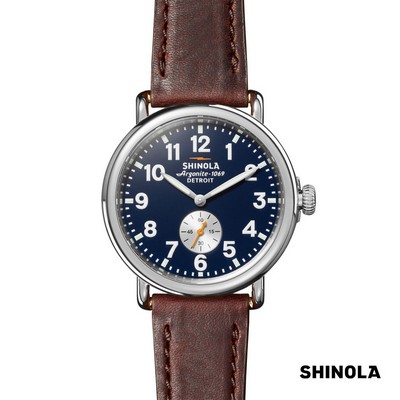 Shinola® Runwell Watch - 41mm Midnight Blue/Cattail